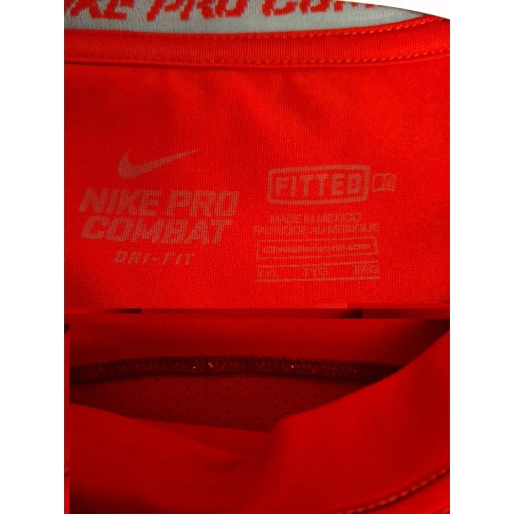 Nike‎ Pro Combat Dri-FIT Fitted XXL Red Shirt